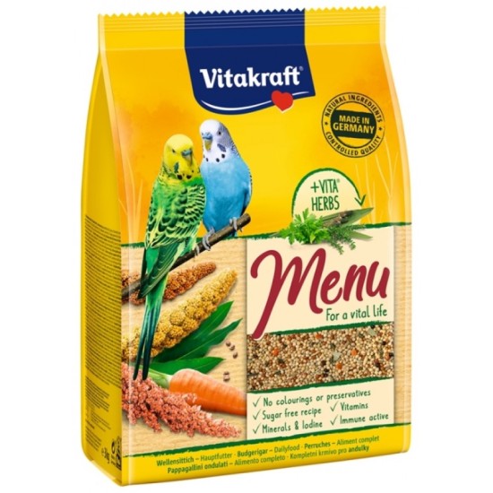 Vitakraft Menu Vita & Herbs για Παπαγάλους 1kg Vitakraft Menu Vita & Herbs για Παπαγάλους 1kg