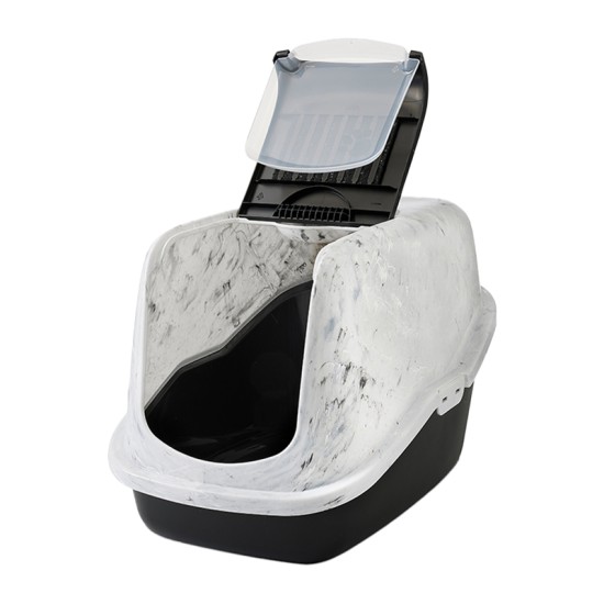 SAVIC Κλειστή Τουαλέτα Γάτας Nestor Marble Γκρί-Μαύρο 56x39x38.5cm SAVIC Κλειστή Τουαλέτα Γάτας Nestor Marble Γκρί-Μαύρο 56x39x38.5cm