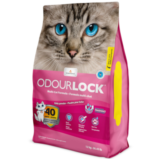 Intersand Odourlock Baby Powder Άμμος Γάτας 12kg