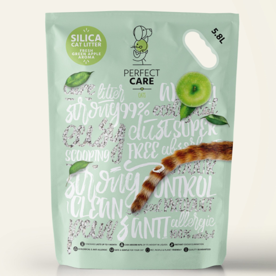 Perfect Care Silica Κρυσταλλική Άμμος Γάτας Πράσινο Μήλο 5.8lt Perfect Care Silica Κρυσταλλική Άμμος Γάτας Πράσινο Μήλο 5.8lt