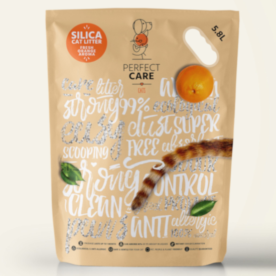 Perfect Care Silica Κρυσταλλική Άμμος Γάτας Πορτοκάλι 15lt Perfect Care Silica Κρυσταλλική Άμμος Γάτας Πορτοκάλι 15lt