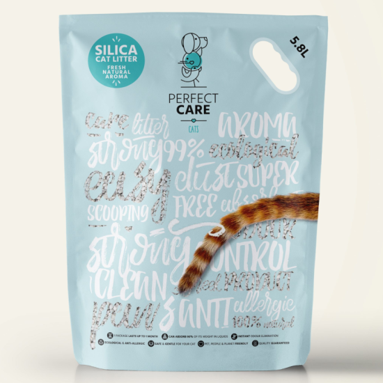 Perfect Care Silica Κρυσταλλική Άμμος Γάτας 5.8lt Perfect Care Silica Κρυσταλλική Άμμος Γάτας 5.8lt