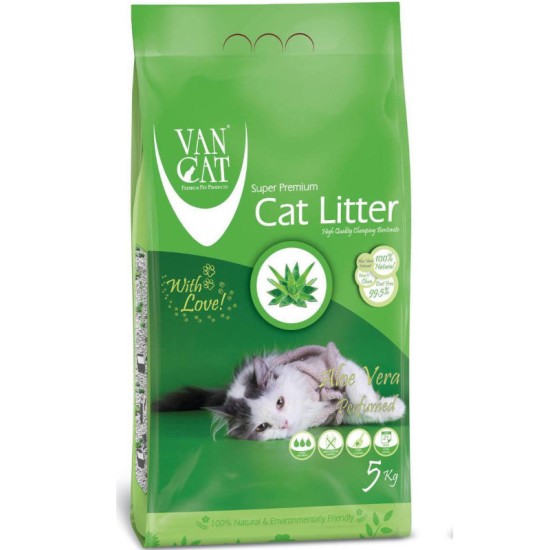 Van Cat® Aloe Vera Clumping Άμμος Γάτας 5kg Van Cat® Aloe Vera Clumping Άμμος Γάτας 5kg