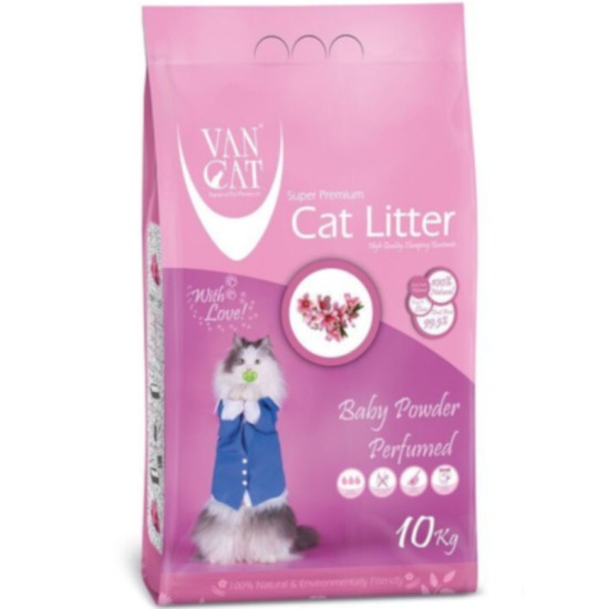 Van Cat® Baby Powder Clumping Άμμος Γάτας 10kg Van Cat® Baby Powder Clumping Άμμος Γάτας 10kg