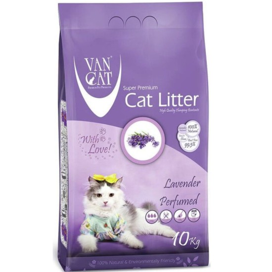 Van Cat® Lavander Clumping Άμμος Γάτας 10kg Van Cat® Lavander Clumping Άμμος Γάτας 10kg