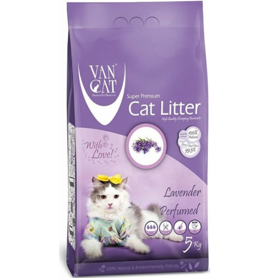 Van Cat® Lavander Clumping Άμμος Γάτας 5kg Van Cat® Lavander Clumping Άμμος Γάτας 5kg