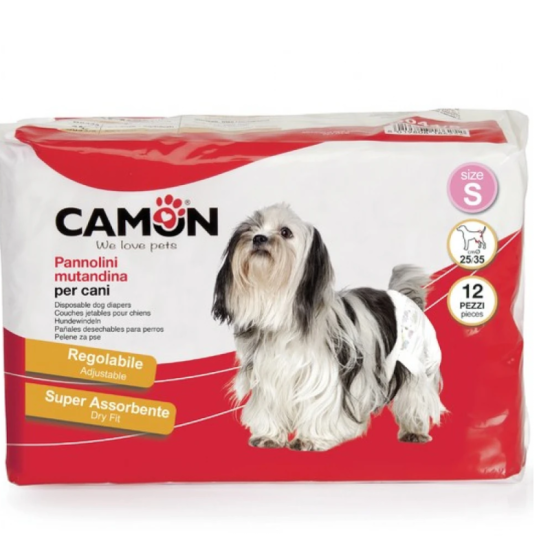 Camon Πάνες Βρακάκια Σκύλου Small 25-35cm 12τεμ Camon Πάνες Βρακάκια Σκύλου Small 25-35cm 12τεμ