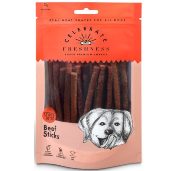 Celebrate Freshness Λιχουδιές Σκύλου Grain Free Beef Sticks 100gr Celebrate Freshness Λιχουδιές Σκύλου Grain Free Beef Sticks 100gr