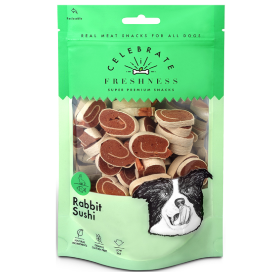 Celebrate Freshness Λιχουδιές Σκύλου Rabbit Sushi 100gr Celebrate Freshness Λιχουδιές Σκύλου Rabbit Sushi 100gr