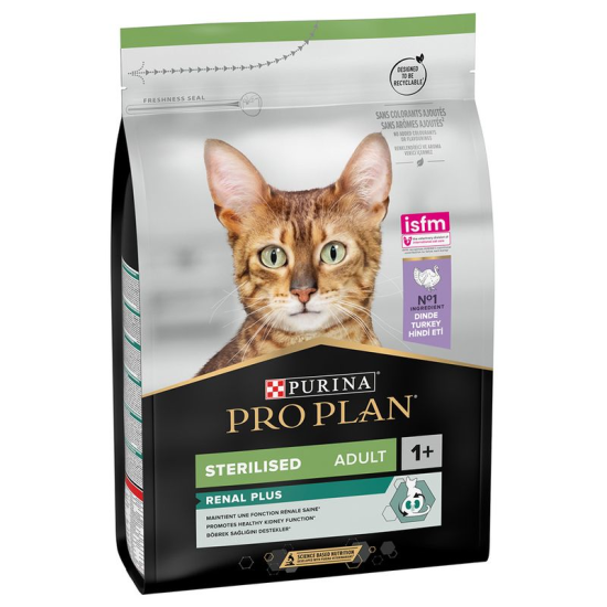 Pro Plan Sterilised Adult Renal Plus Γαλοπούλα 3kg