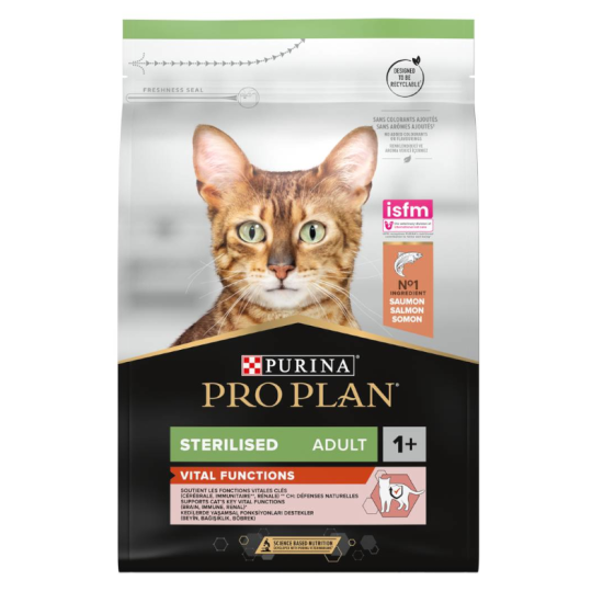 Pro Plan Vital Functions Sterilised Σολομός 3Kg