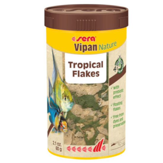 Sera Vipan Nature Τροφή για Τροπικά Ψάρια 250ml
