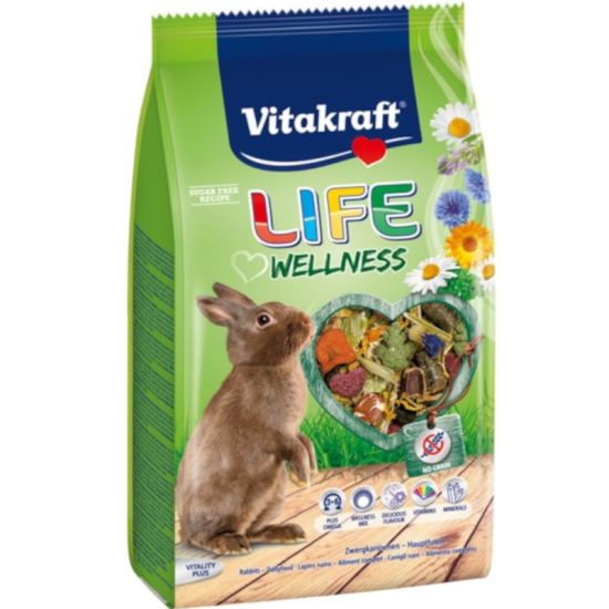 Vitakraft Life Wellness Τροφή για Κουνέλι 600gr