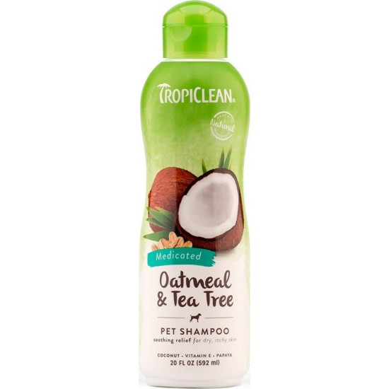 Tropiclean Shampoo Oatmeal & Tea Tree 592ml Tropiclean Shampoo Oatmeal & Tea Tree 592ml