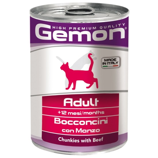 Gemon Cat Chunkies Adult Βοδινό 415gr Gemon Cat Chunkies Adult Βοδινό 415gr