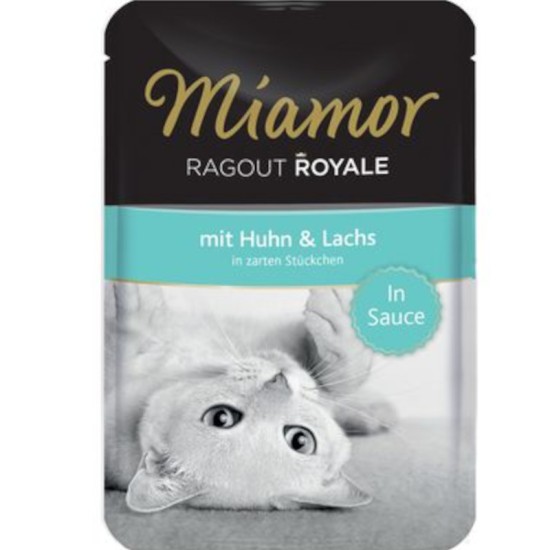 Miamor Ragout Royale Υγρή Τροφή για Ενήλικες Γάτες σε Φακελάκι με Κοτόπουλο & Σολομό 100gr Miamor Ragout Royale Υγρή Τροφή για Ενήλικες Γάτες σε Φακελάκι με Κοτόπουλο & Σολομό 100gr