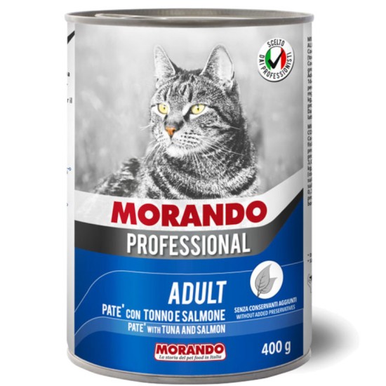 Morando Professional Cat Πατέ Τόνος και Σολωμός 400gr Morando Professional Cat Πατέ Τόνος και Σολωμός 400gr