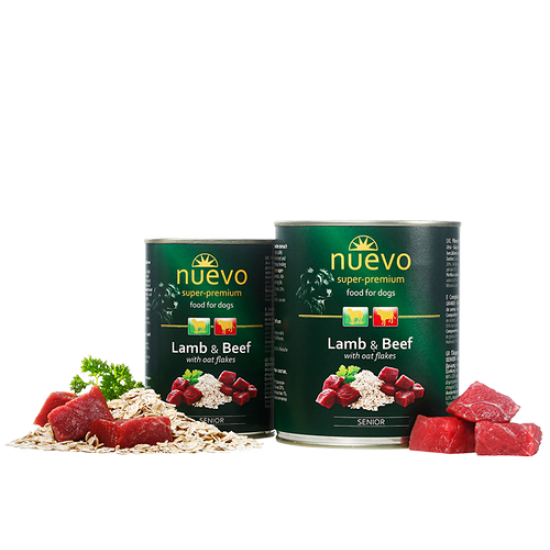 Nuevo Κονσέρβα Σκύλου Senior Αρνί - Μοσχάρι 800gr